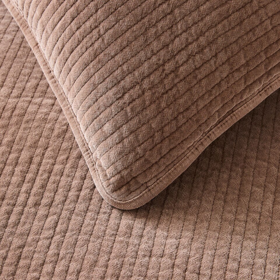 Washed Cotton Velvet Duvet Cover & Pillowcases